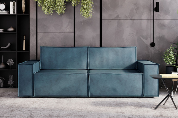 Изображение товара Диван Stolline Лофт 07 (Milano 8 аквамарин)