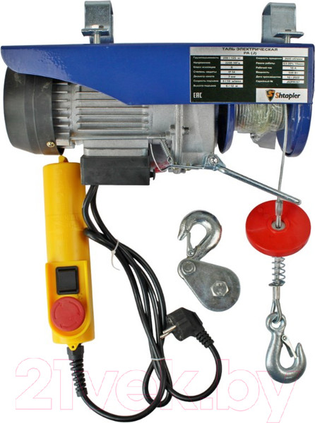 Изображение товара Таль электрическая Shtapler PA (J) 250/125кг 6/12м / 71058961