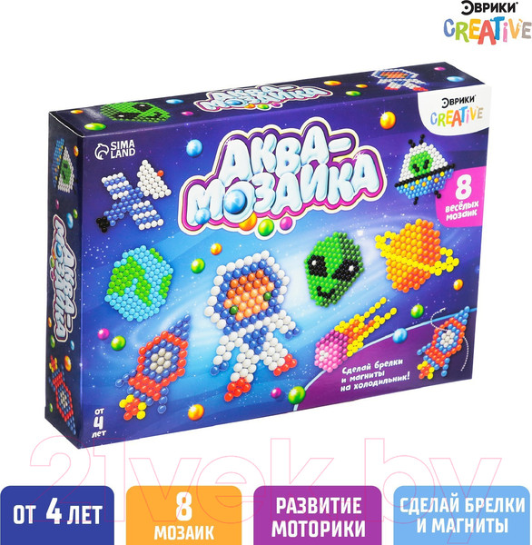 Изображение товара Развивающая игра Эврики Аквамозаика. Космос / 7882919