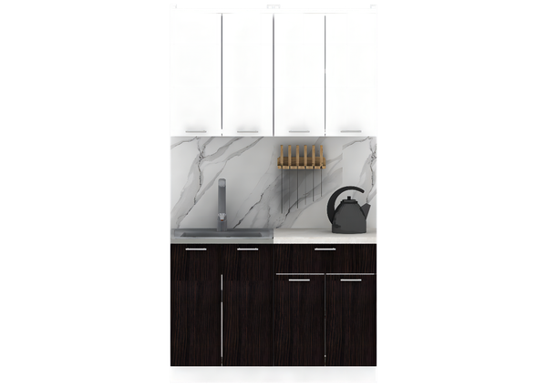 Изображение товара Кухонный гарнитур Eligard Lion 1.2 (белый/дуб марбург/королевский опал)