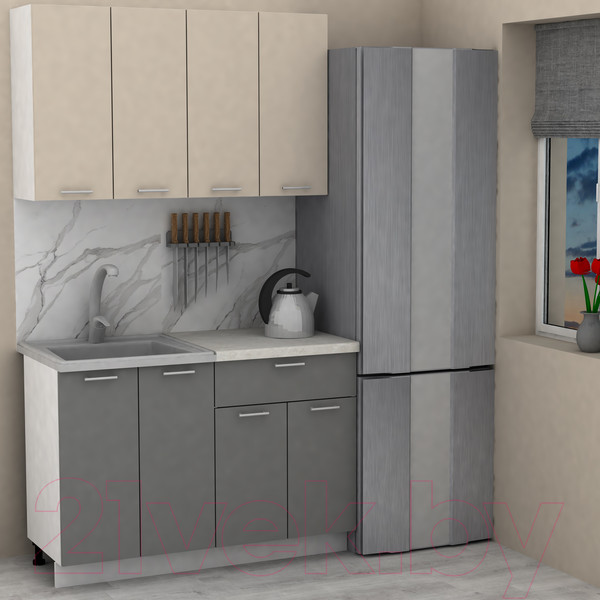 Изображение товара Кухонный гарнитур Eligard Lion 1.2 (персидский жемчуг/дымчатый алмаз/королевский опал)