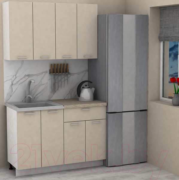 Изображение товара Кухонный гарнитур Eligard Lion 1.2 (персидский жемчуг/малага)