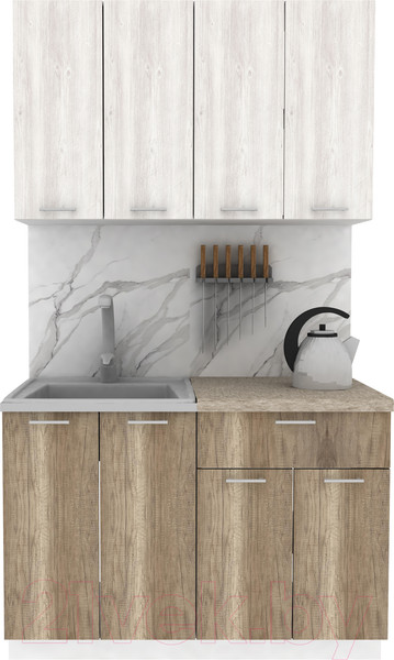 Изображение товара Кухонный гарнитур Eligard Lion 1.2 (сосна каньон/дуб каньон/малага)