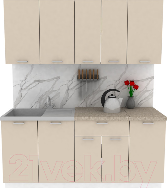 Изображение товара Кухонный гарнитур Eligard Lion 1.8 (персидский жемчуг/малага)