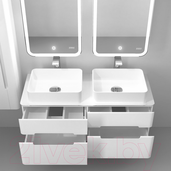 Изображение товара Тумба под умывальник Jorno Bosko 120 / Bos.01.120/P/W/JR (подвесная)