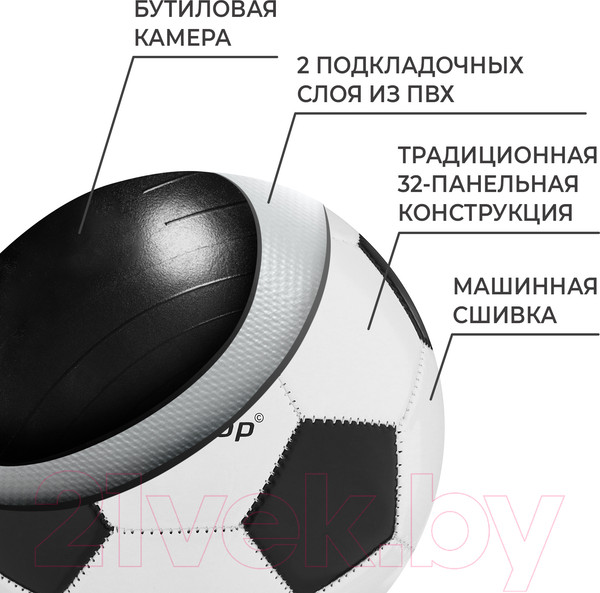 Изображение товара Футбольный мяч Onlytop 1220034 (размер 4)