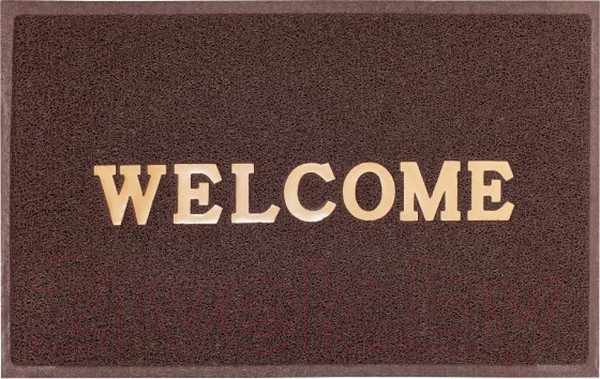 Изображение товара Коврик грязезащитный ComeForte Welcome 40x60 (коричневый)
