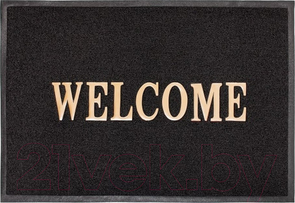 Изображение товара Коврик грязезащитный ComeForte Welcome 40x60 (черный)