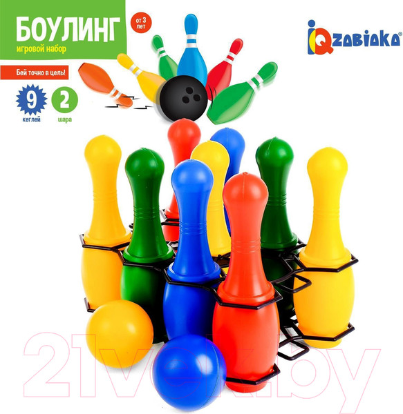 Изображение товара Боулинг детский Zabiaka Боулинг / 3388316 (цветной)