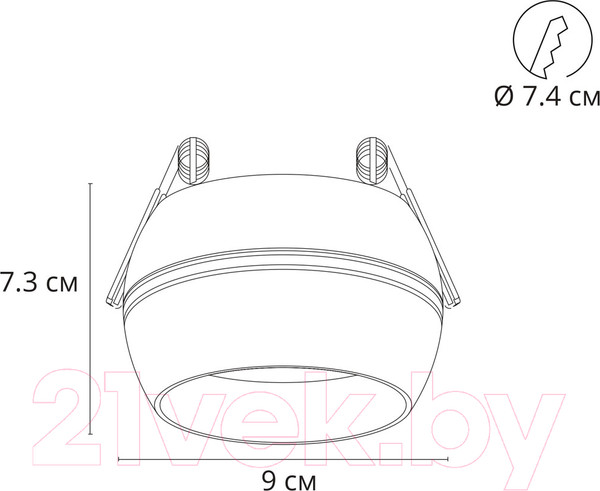 Изображение товара Точечный светильник Arte Lamp Gambo A5550PL-1BK