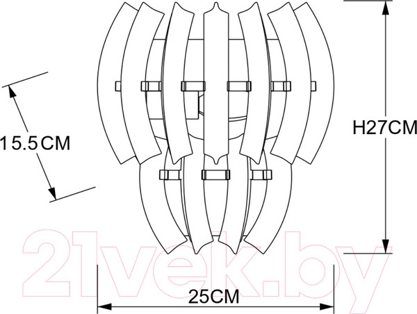 Изображение товара Бра Arte Lamp Ella A1054AP-1CC