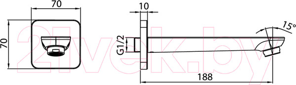 Изображение товара Излив IDDIS Slide SLISB00i63