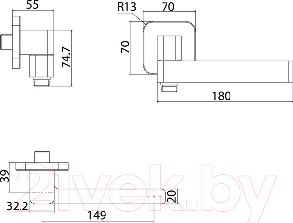 Изображение товара Излив IDDIS Slide SLISB0Si63
