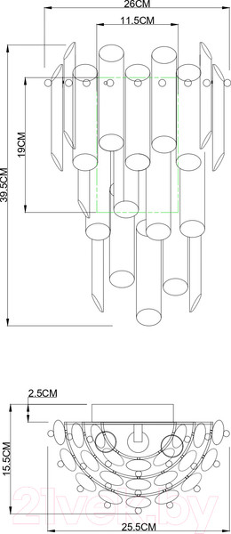 Изображение товара Бра Divinare Rosie 3511/02 AP-3