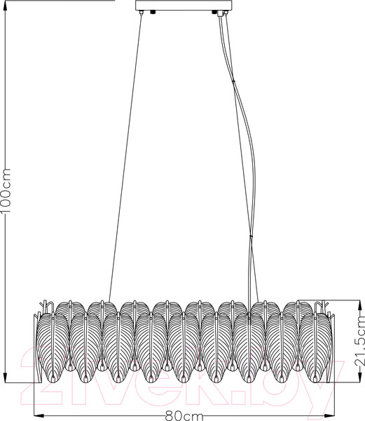 Изображение товара Люстра Arte Lamp Evie A4152SP-8SG
