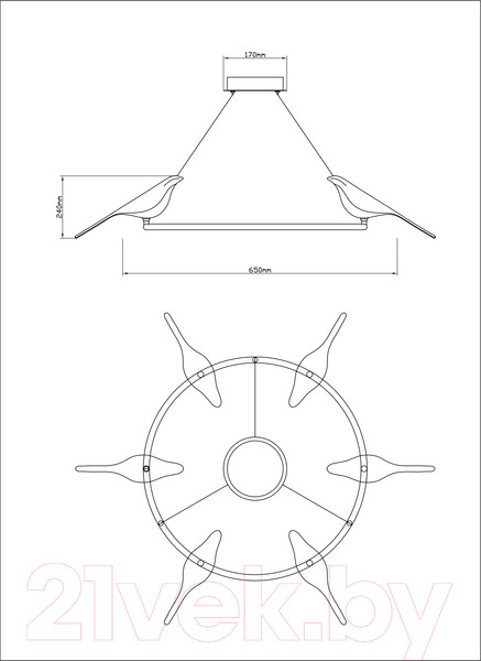 Изображение товара Потолочный светильник Divinare Summer 1188/06 LM-42