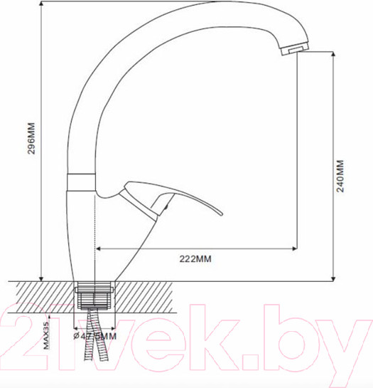 Изображение товара Смеситель Ekko E41039