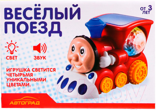 Изображение товара Локомотив игрушечный Автоград Диско / 7816762 (красный)