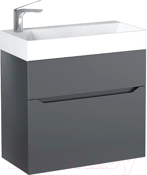 Изображение товара Тумба под умывальник Raval Brik 65 / Brk.01.65/P/A/RL (подвесная, антрацит)