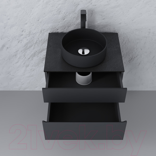 Изображение товара Тумба под умывальник Raval Decent 60 / Dec.01.60/A/RL (подвесная, антрацит)
