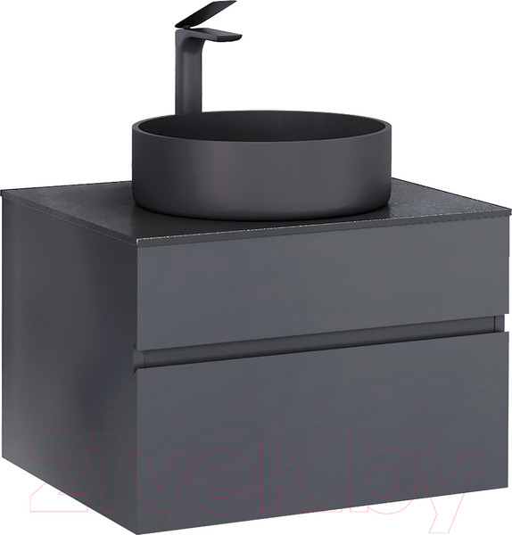 Изображение товара Тумба под умывальник Raval Decent 60 / Dec.01.60/A/RL (подвесная, антрацит)