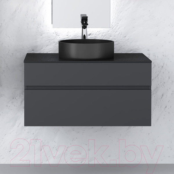 Изображение товара Тумба под умывальник Raval Decent 80 / Dec.01.80/A/RL (подвесная, антрацит)
