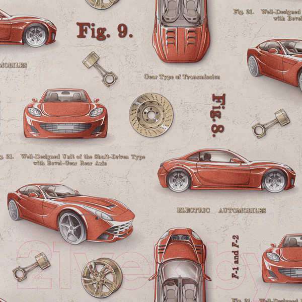 Изображение товара Виниловые обои Артекс Стритрейсинг 10393-02