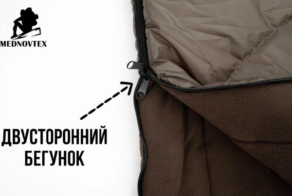 Изображение товара Спальный мешок MedNovtex Эксперт флис -10°С 225/85см