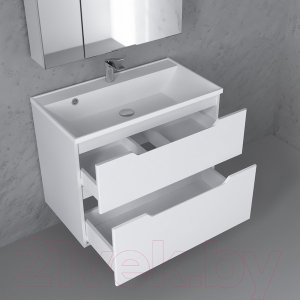 Изображение товара Тумба под умывальник Raval Wector 80 / Wct.01.80/P/W/MD (подвесная)