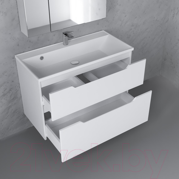 Изображение товара Тумба под умывальник Raval Wector 90 / Wct.01.90/P/W/MD (подвесная)