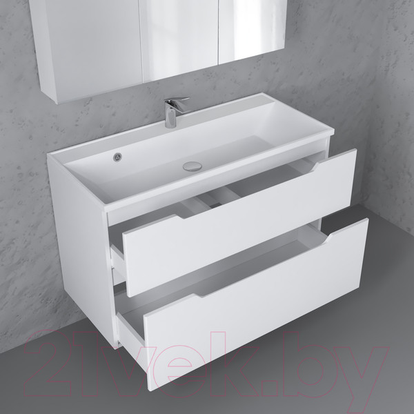 Изображение товара Тумба под умывальник Raval Wector 100 / Wct.01.100/P/W/MD (подвесная)