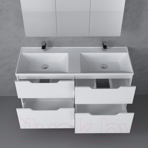 Изображение товара Тумба под умывальник Raval Wector 120 / Wct.01.120/P/W/MD (подвесная)