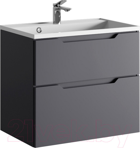 Изображение товара Тумба под умывальник Raval Wector 70 / Wct.01.70/P/A/MD (подвесная, антрацит)