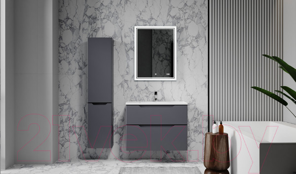 Изображение товара Тумба под умывальник Raval Wector 100 / Wct.01.100/P/A/MD (подвесная, антрацит)