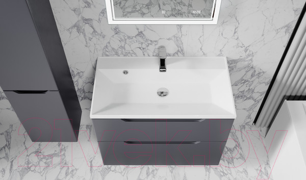 Изображение товара Тумба под умывальник Raval Wector 100 / Wct.01.100/P/A/MD (подвесная, антрацит)