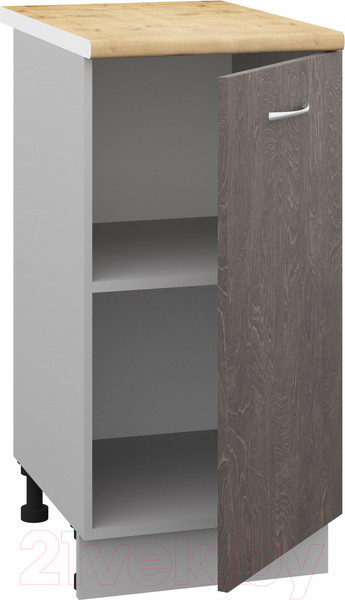 Изображение товара Шкаф-стол кухонный Кортекс-мебель Корнелия Лира НШ40р (береза/дуб бунратти)