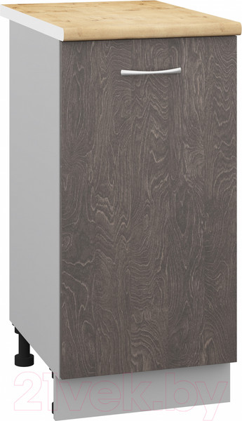 Изображение товара Шкаф-стол кухонный Кортекс-мебель Корнелия Лира НШ40р (береза/дуб бунратти)