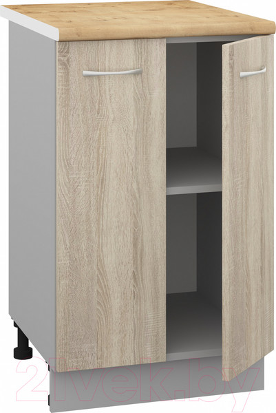 Изображение товара Шкаф-стол кухонный Кортекс-мебель Корнелия Лира НШ50р (дуб сонома/дуб бунратти)