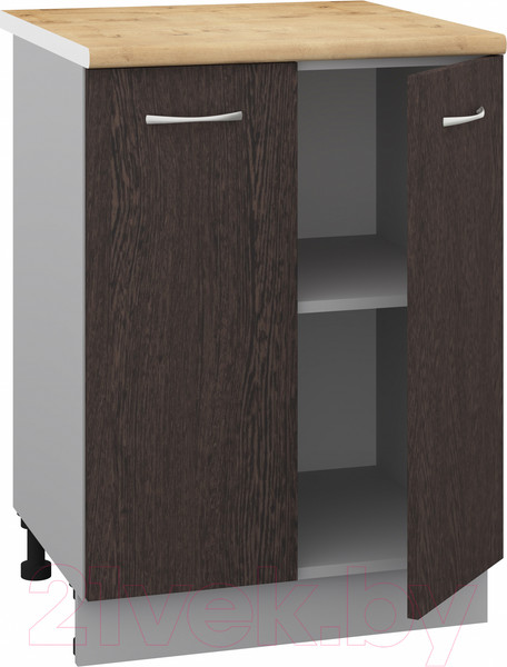 Изображение товара Шкаф-стол кухонный Кортекс-мебель Корнелия Лира НШ60р (венге/дуб бунратти)