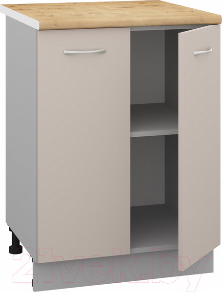 Изображение товара Шкаф-стол кухонный Кортекс-мебель Корнелия Лира НШ60р (капучино/дуб бунратти)