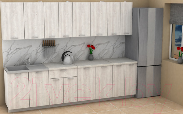 Изображение товара Кухонный гарнитур Eligard Lion 2.8 (сосна каньон/королевский опал)