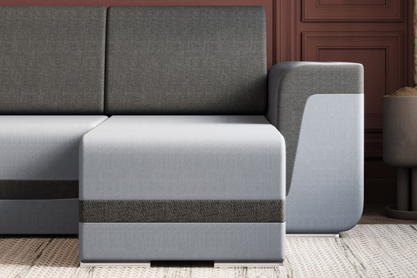 Изображение товара Диван угловой Stolline Марракеш 08 (рогожка ТТМ16/Velutto 19)