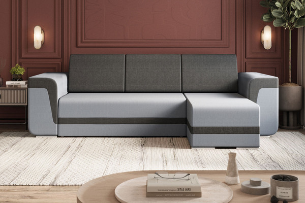 Изображение товара Диван угловой Stolline Марракеш 08 (рогожка ТТМ16/Velutto 19)