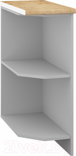 Изображение товара Угловое окончание для кухни Кортекс-мебель Корнелия Лира НШК30р (пепел/дуб бунратти)