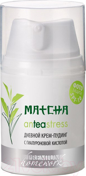 Изображение товара Крем для лица PREMIUM Homework Matcha Anteastress Дневной с гиалуроновой кислотой (50мл)