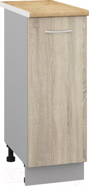 Изображение товара Шкаф-стол кухонный Кортекс-мебель Корнелия Лира НШ30р (дуб сонома/дуб бунратти)