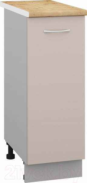 Изображение товара Шкаф-стол кухонный Кортекс-мебель Корнелия Лира НШ30р (капучино/дуб бунратти)