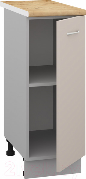 Изображение товара Шкаф-стол кухонный Кортекс-мебель Корнелия Лира НШ30р (капучино/дуб бунратти)