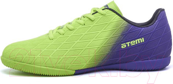 Изображение товара Бутсы футбольные Atemi Indoor SBA-005 (ярко-салатовый/фиолетовый, р-р 40)