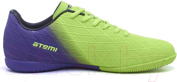 Изображение товара Бутсы футбольные Atemi Indoor SBA-005 (ярко-салатовый/фиолетовый, р-р 40)
